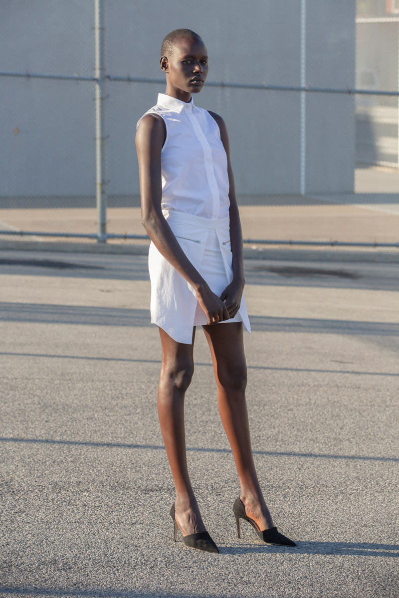 Ajak Deng featured in  the Nomia lookbook for Spring/Summer 2014