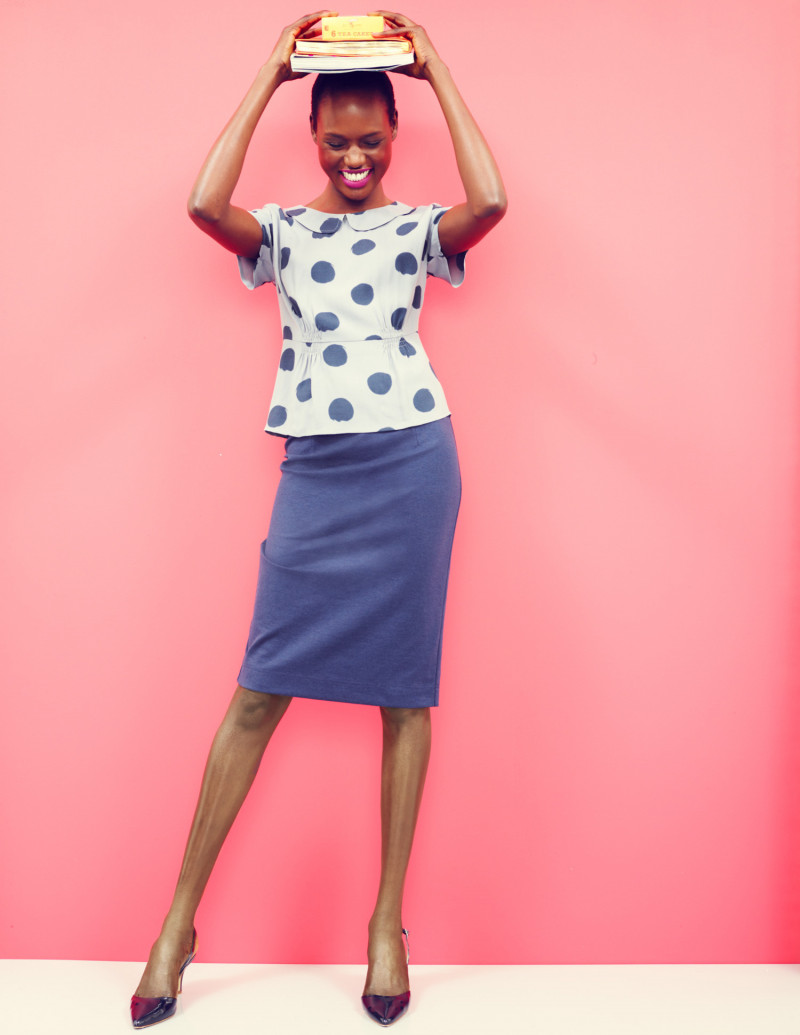 Ajak Deng featured in  the Boden lookbook for Autumn/Winter 2013