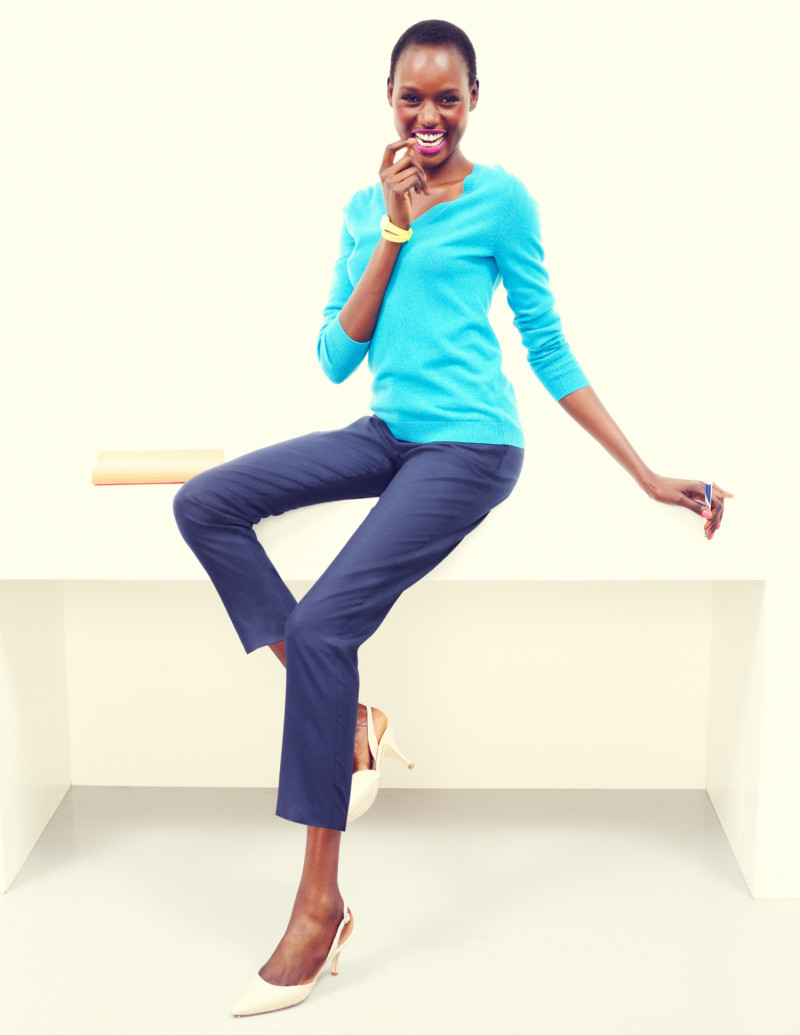 Ajak Deng featured in  the Boden lookbook for Autumn/Winter 2013