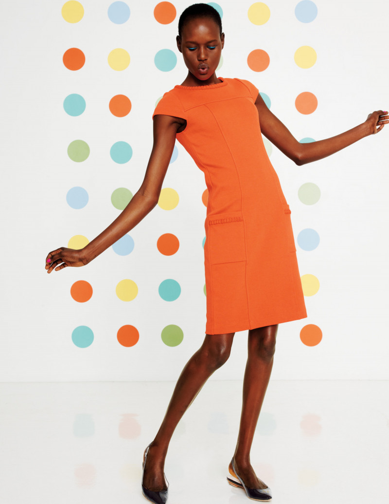 Ajak Deng featured in  the Boden lookbook for Autumn/Winter 2013