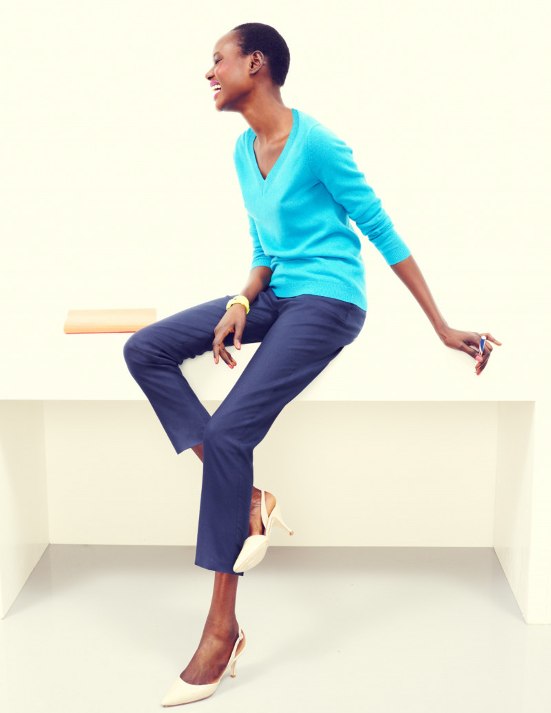 Ajak Deng featured in  the Boden lookbook for Autumn/Winter 2013