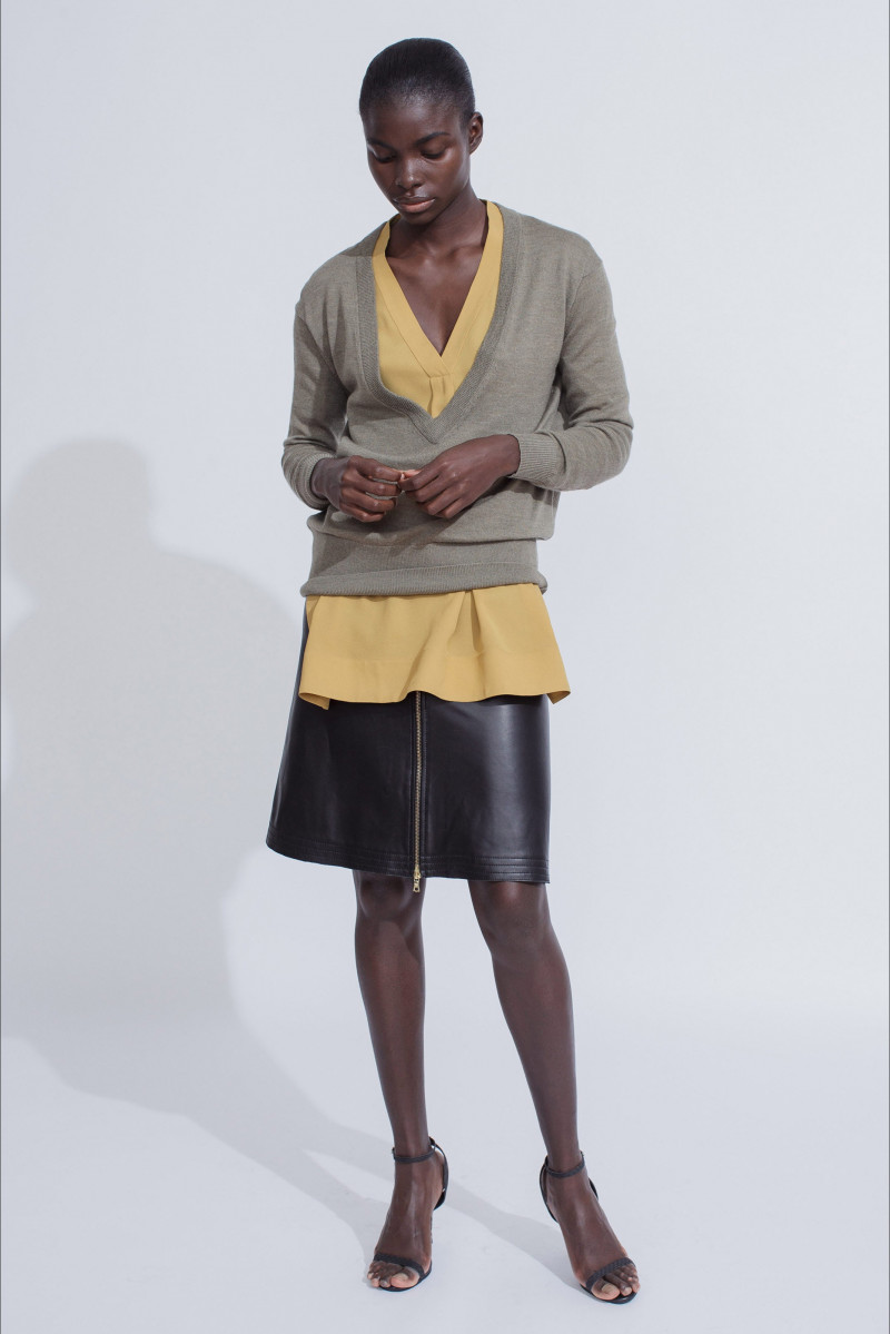 Ajak Deng featured in  the Tome lookbook for Resort 2015