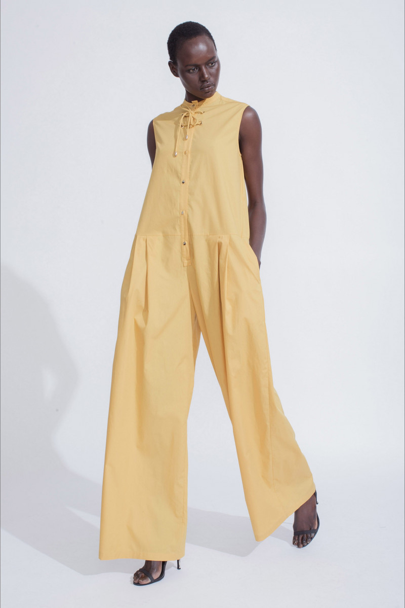 Ajak Deng featured in  the Tome lookbook for Resort 2015