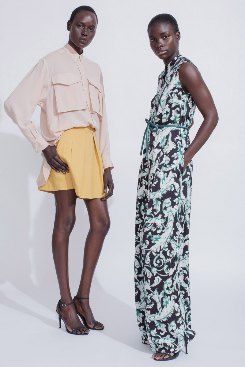 Ajak Deng featured in  the Tome lookbook for Resort 2015