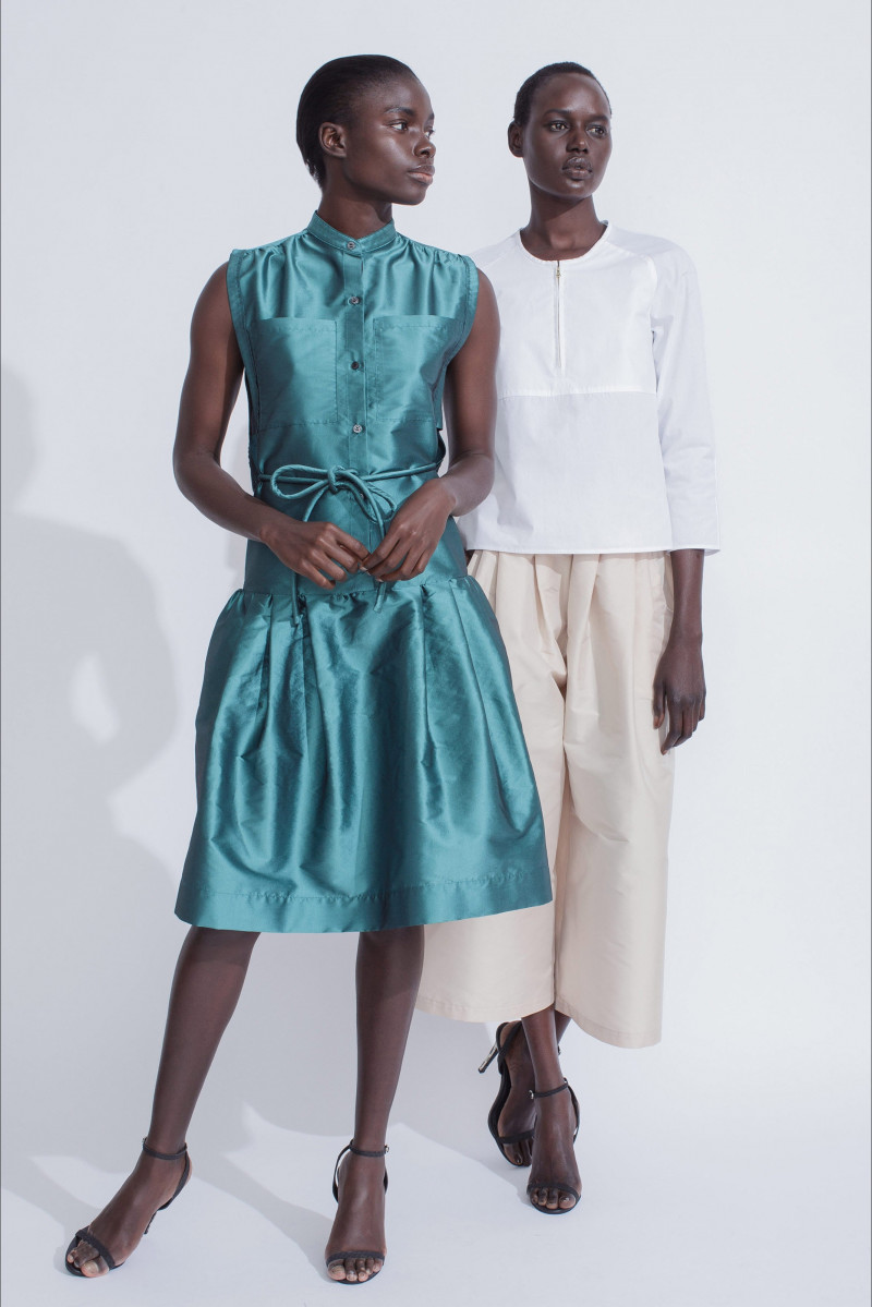 Ajak Deng featured in  the Tome lookbook for Resort 2015