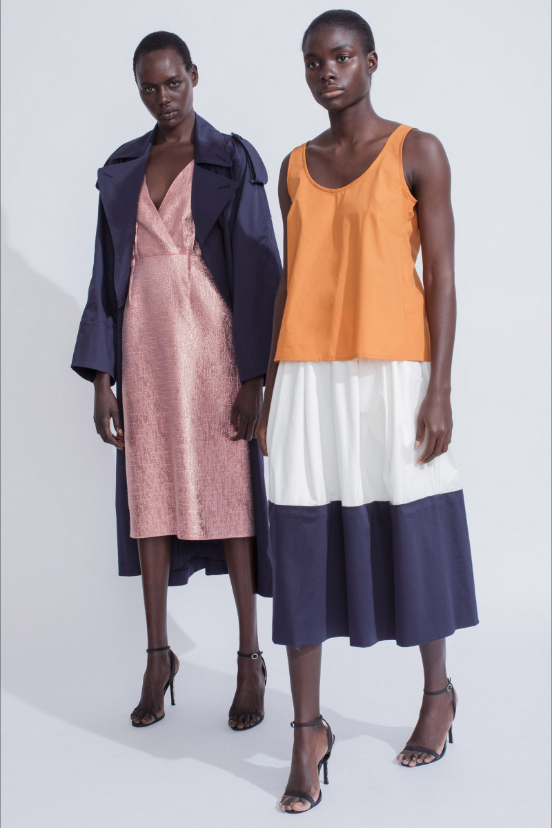 Ajak Deng featured in  the Tome lookbook for Resort 2015