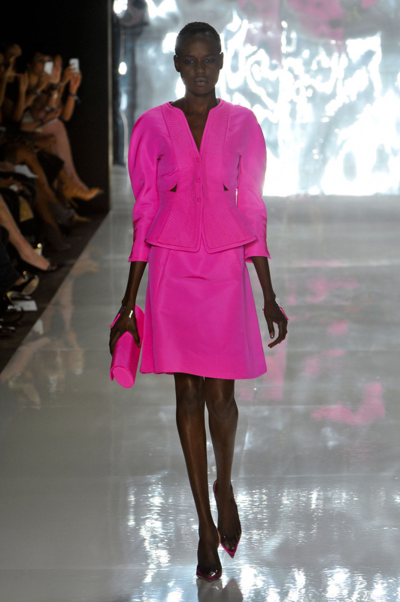 Ajak Deng featured in  the Ralph Rucci fashion show for Spring/Summer 2013