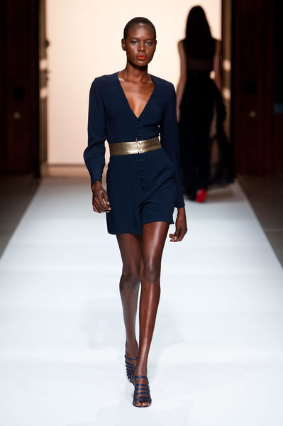 Ajak Deng featured in  the Martin Grant fashion show for Spring/Summer 2013