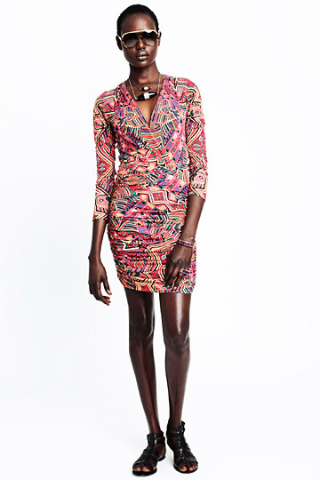 Ajak Deng featured in  the Mara Hoffman lookbook for Resort 2013