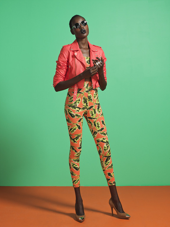 Ajak Deng featured in  the Nasty Gal lookbook for Pre-Fall 2012