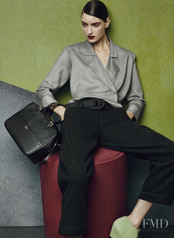 Marikka Juhler featured in  the Giorgio Armani catalogue for Autumn/Winter 2014