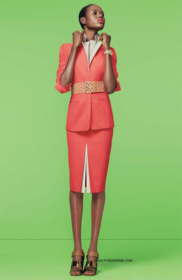 Ajak Deng featured in  the Nordstrom lookbook for Spring 2012