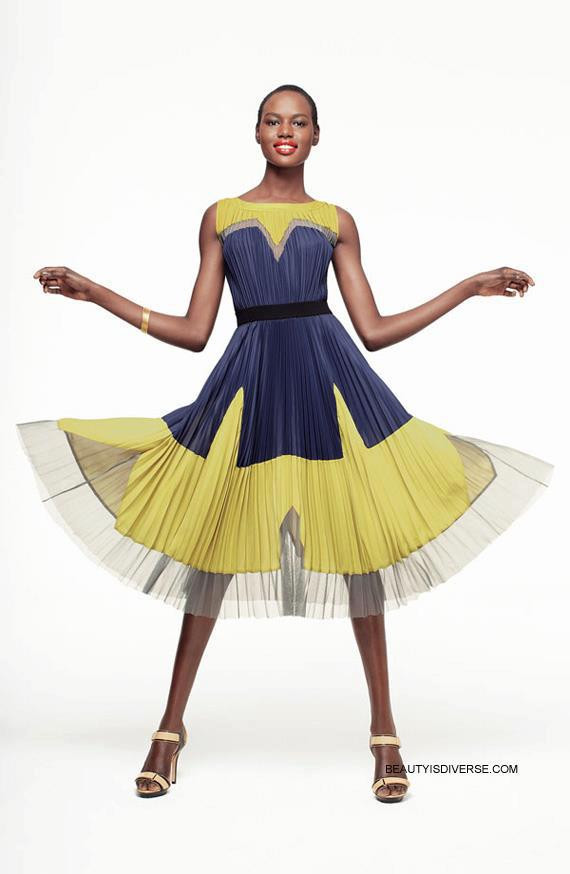 Ajak Deng featured in  the Nordstrom lookbook for Spring 2012