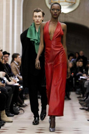 Ajak Deng featured in  the Atelier GustavoLins fashion show for Spring/Summer 2012