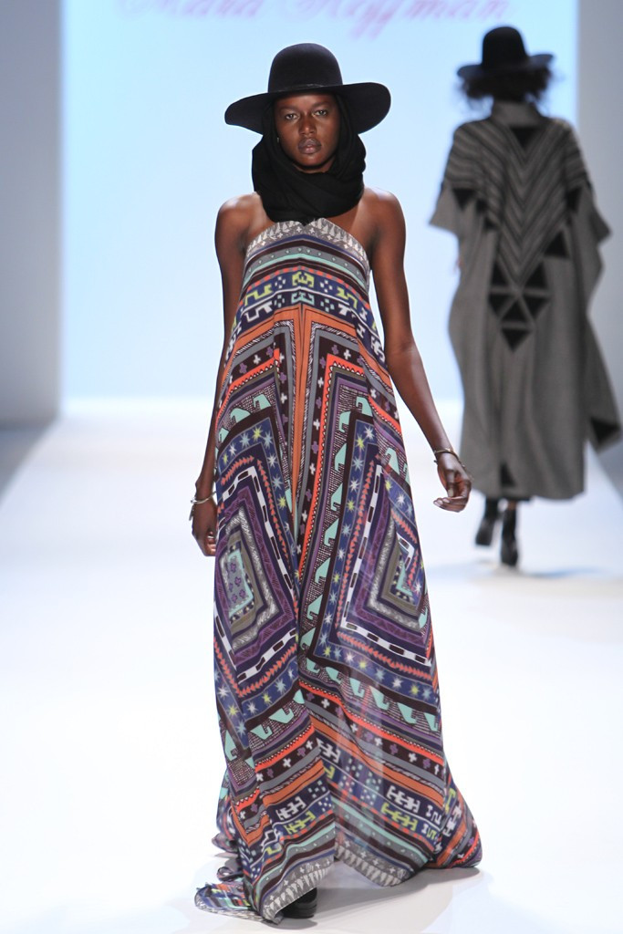 Ajak Deng featured in  the Mara Hoffman fashion show for Autumn/Winter 2012