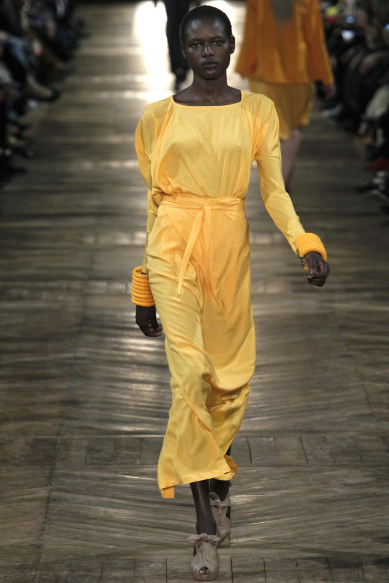 Ajak Deng featured in  the Damir Doma fashion show for Spring/Summer 2011
