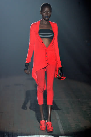 Ajak Deng featured in  the Y-3 fashion show for Spring/Summer 2011