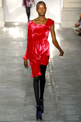 Ajak Deng featured in  the Michael van der Ham fashion show for Autumn/Winter 2011