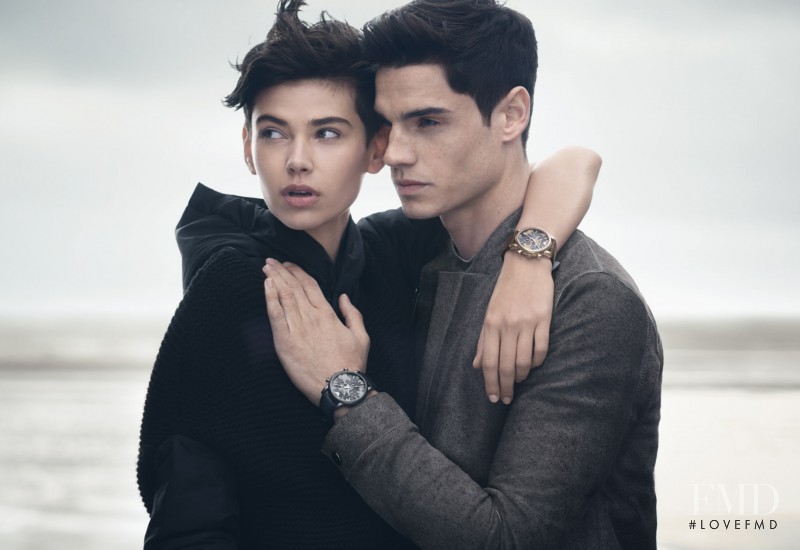 Amra Cerkezovic featured in  the Emporio Armani advertisement for Autumn/Winter 2014