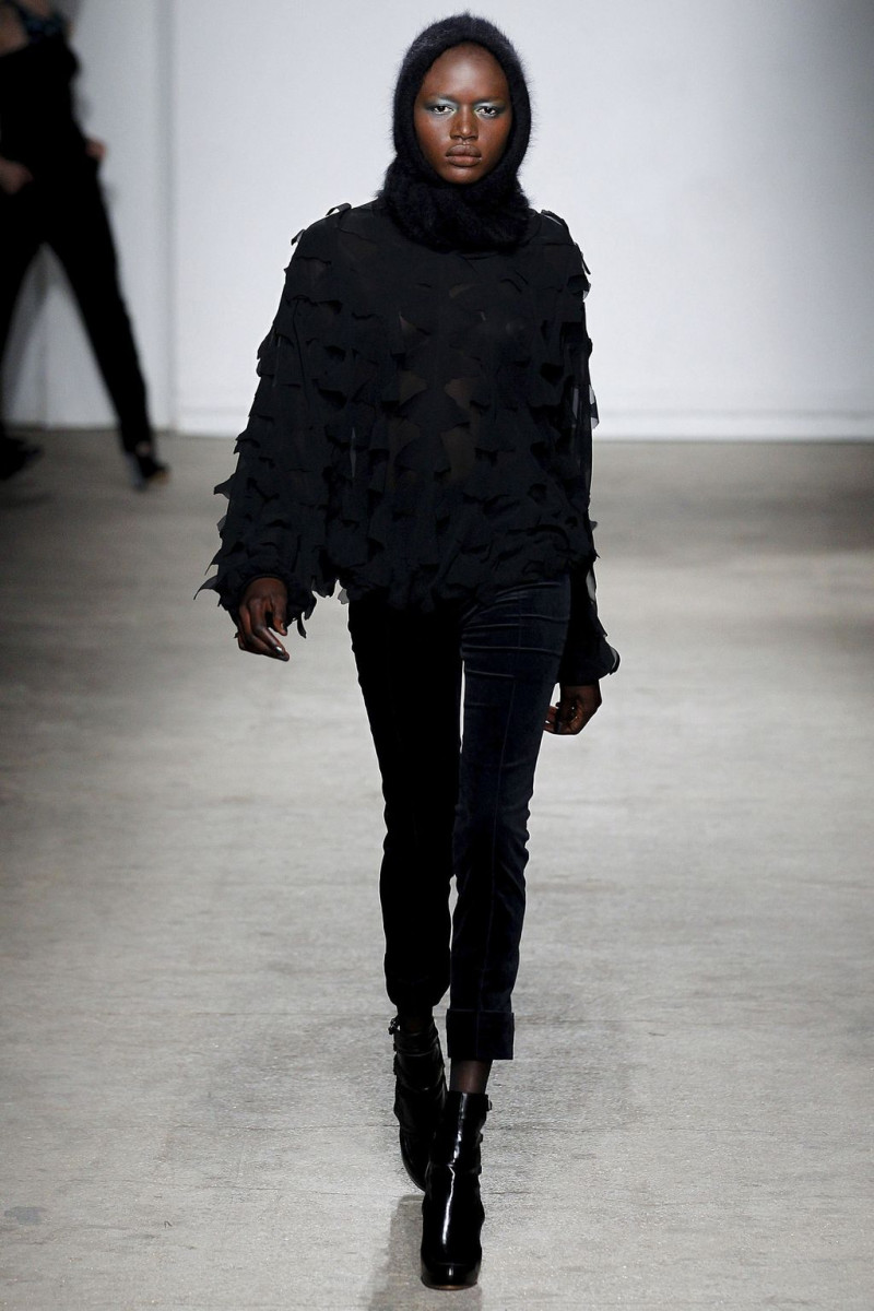 Ajak Deng featured in  the Felipe Oliveira Baptista fashion show for Autumn/Winter 2011