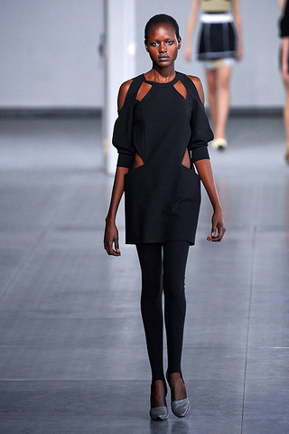 Ajak Deng featured in  the Felipe Oliveira Baptista fashion show for Spring/Summer 2011