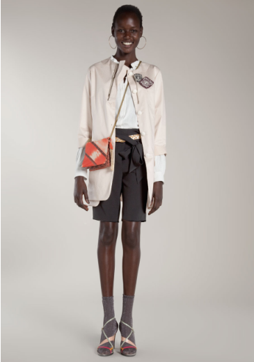 Ajak Deng featured in  the Vanessa Bruno lookbook for Resort 2011