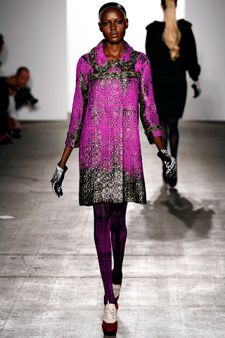 Ajak Deng featured in  the Libertine fashion show for Autumn/Winter 2011