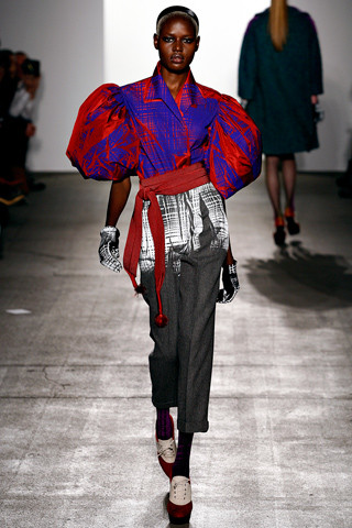 Ajak Deng featured in  the Libertine fashion show for Autumn/Winter 2011