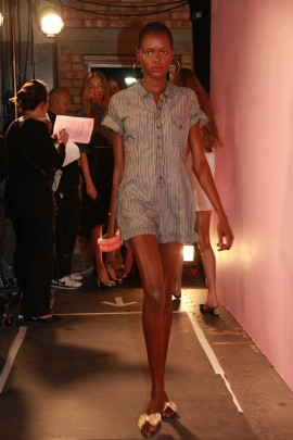 Ajak Deng featured in  the Twenty8Twelve fashion show for Spring/Summer 2011