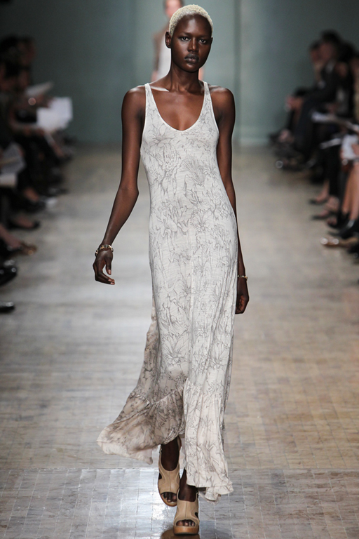 Ajak Deng featured in  the Banana Republic fashion show for Spring/Summer 2011