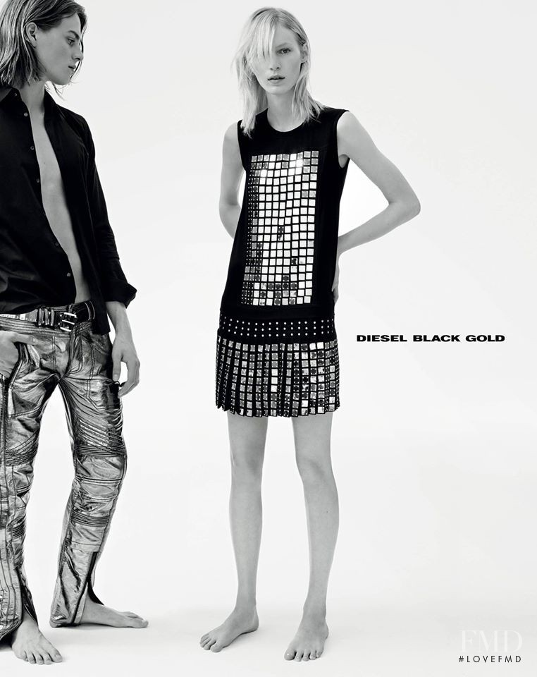 Julia Nobis featured in  the Diesel Black Gold advertisement for Autumn/Winter 2014