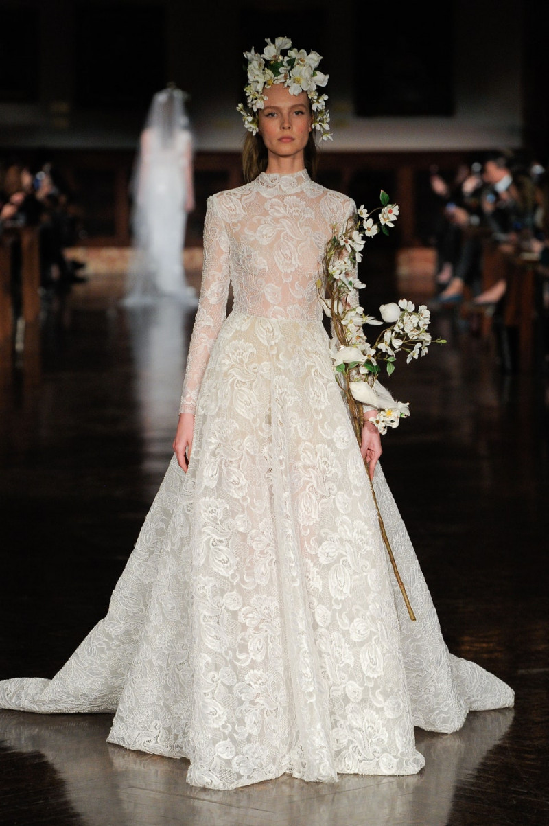 Kristy Kaurova featured in  the Reem Acra Bridal Bridal fashion show for Spring/Summer 2019