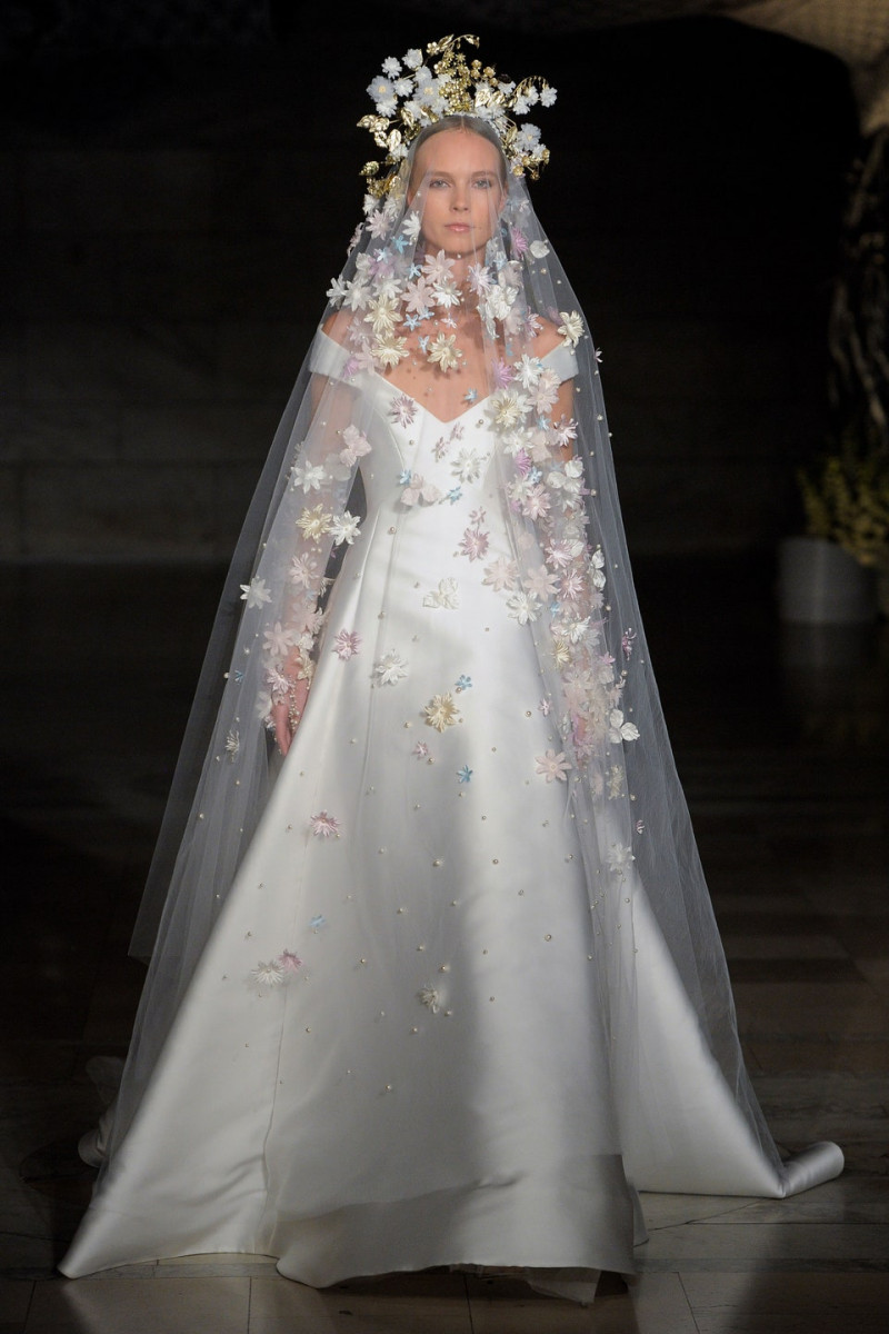 Kristy Kaurova featured in  the Reem Acra Bridal Bridal fashion show for Autumn/Winter 2019