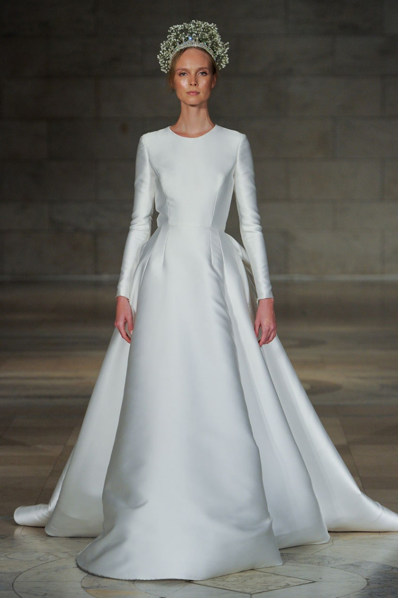 Kristy Kaurova featured in  the Reem Acra Bridal Bridal fashion show for Autumn/Winter 2018