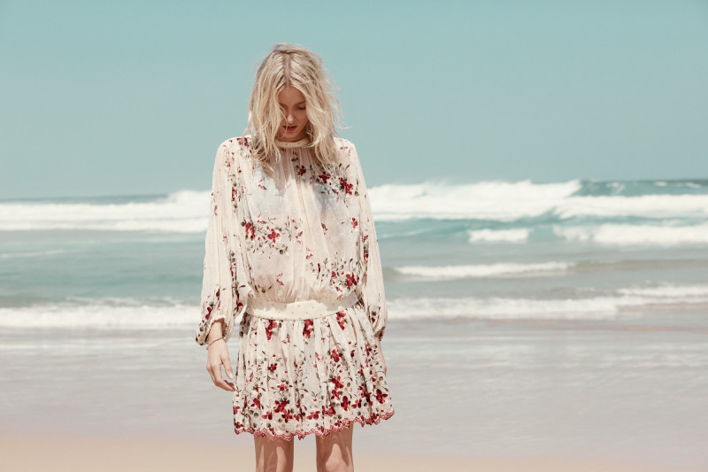 Daria Strokous featured in  the Zimmermann Swim - Seal Rocks advertisement for Resort 2016