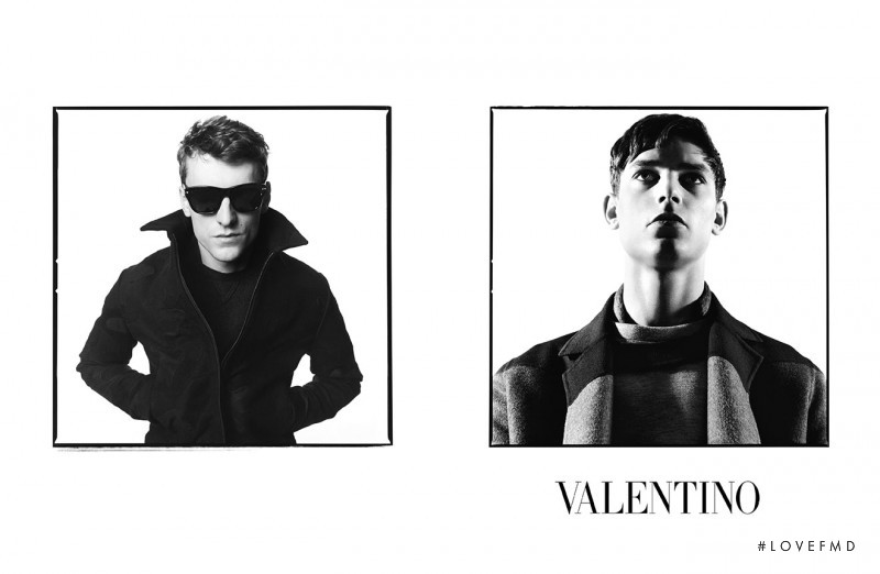 Arthur Gosse featured in  the Valentino advertisement for Autumn/Winter 2014