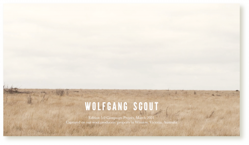 Wolfgang Scout advertisement for Autumn/Winter 2021