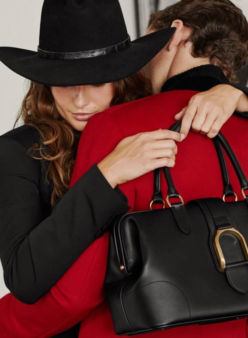Andreea Diaconu featured in  the Ralph Lauren advertisement for Holiday 2022