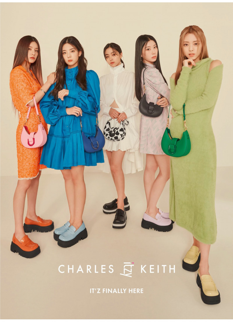 Charles & Keith x itzy advertisement for Holiday 2022