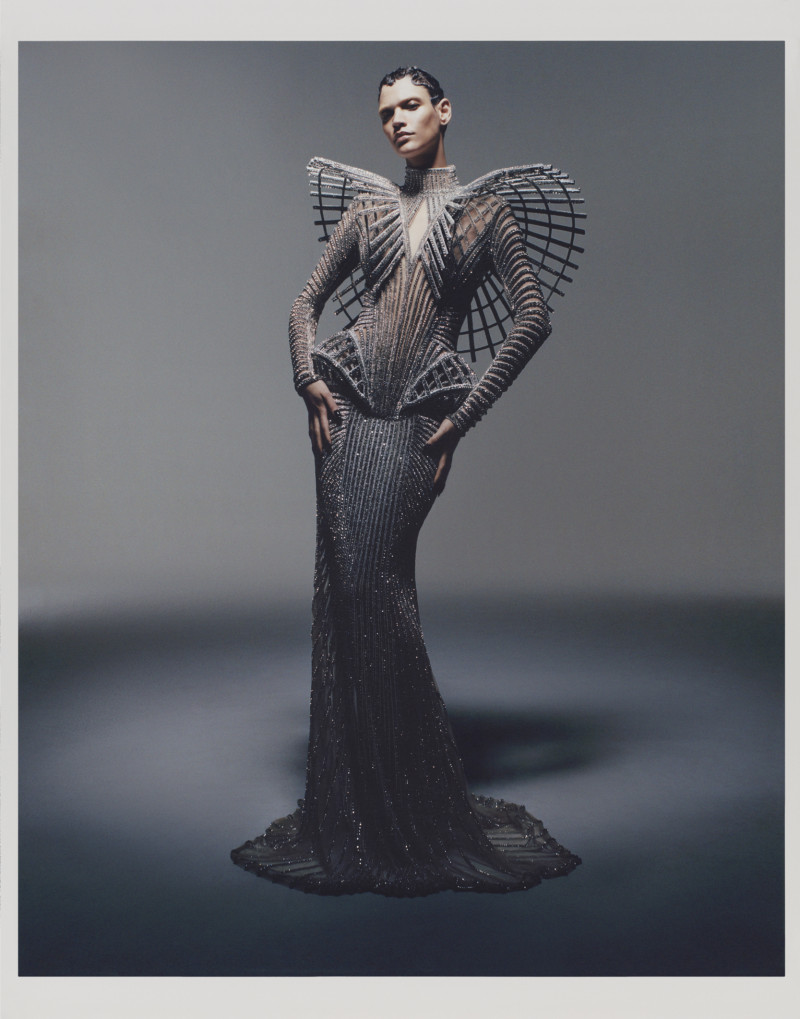 Kerolyn Soares featured in  the Balmain Renaissance Couture by Beyonce x Balmain advertisement for Spring 2023