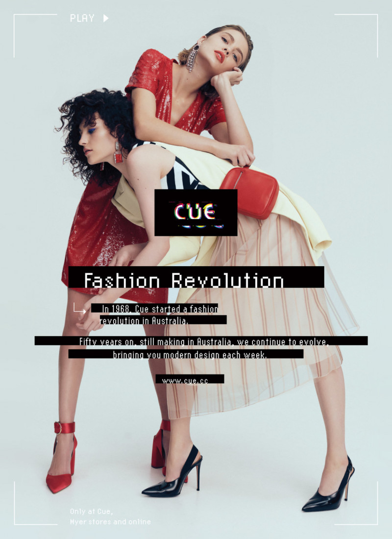 CUE advertisement for Spring/Summer 2018