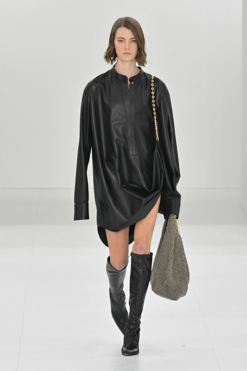 Dana Smith featured in  the Loewe fashion show for Autumn/Winter 2023