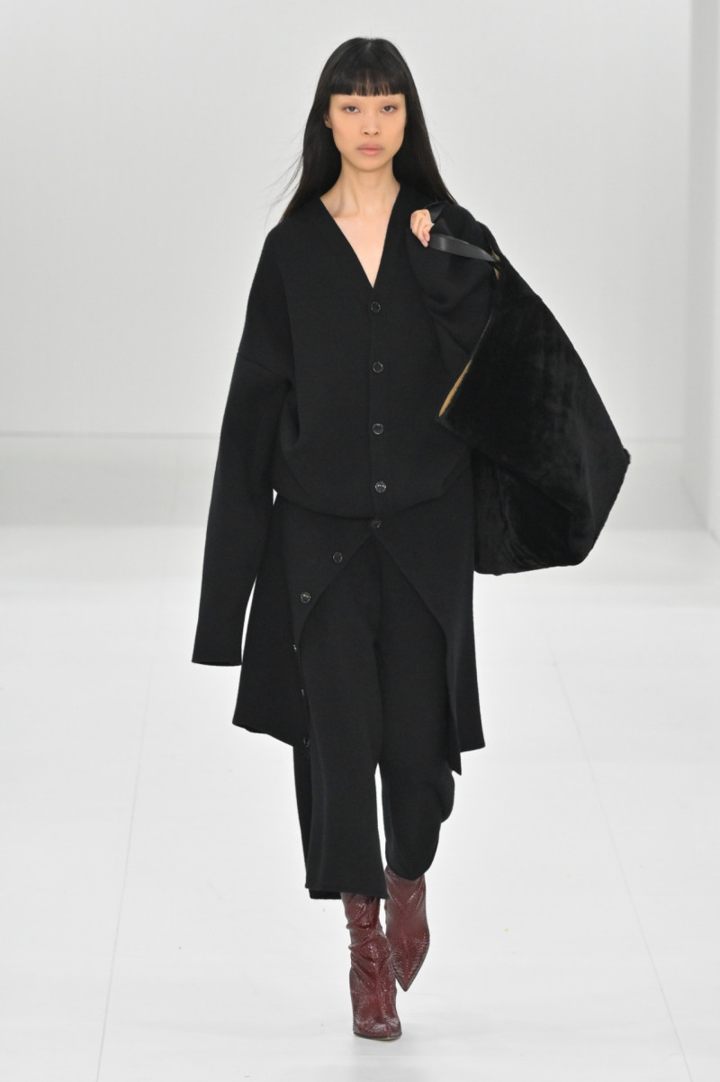 Diane Chiu featured in  the Loewe fashion show for Autumn/Winter 2023