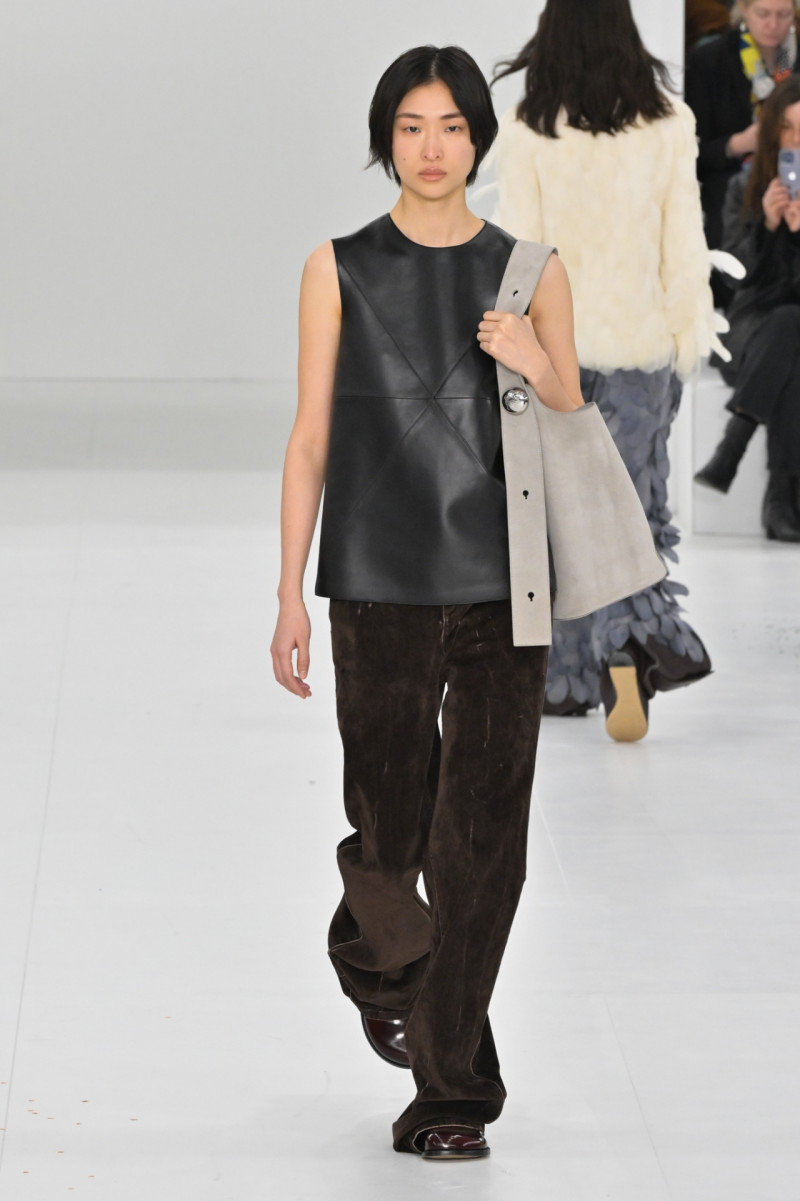 Chu Wong featured in  the Loewe fashion show for Autumn/Winter 2023