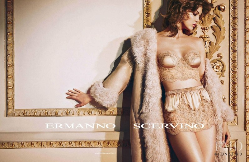 Lindsey Wixson featured in  the Ermanno Scervino advertisement for Autumn/Winter 2014