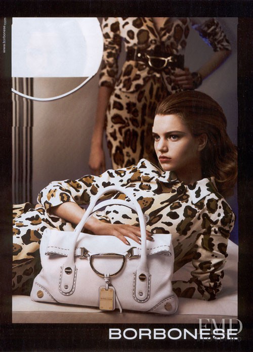 Nynke van Verschuer featured in  the Borbonese advertisement for Spring/Summer 2006