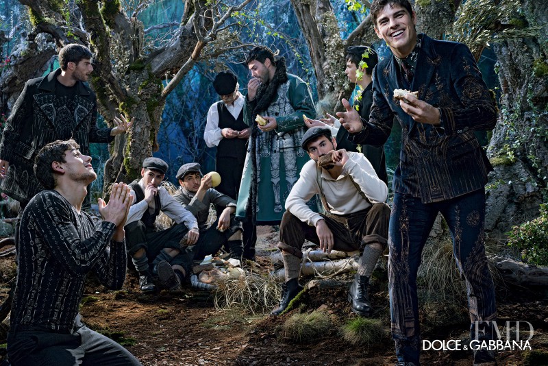 Evandro Soldati featured in  the Dolce & Gabbana advertisement for Autumn/Winter 2014