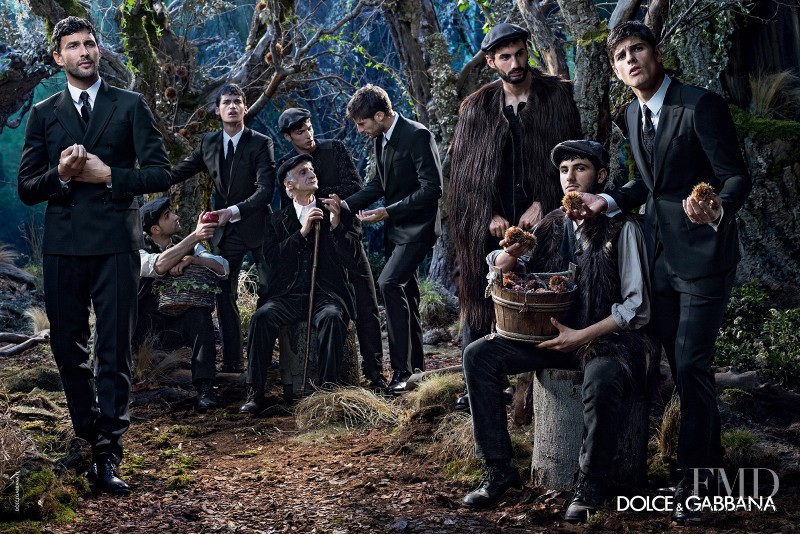 Evandro Soldati featured in  the Dolce & Gabbana advertisement for Autumn/Winter 2014