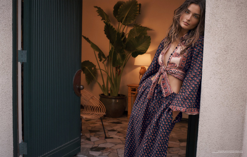 Andreea Diaconu featured in  the Zimmermann advertisement for Spring/Summer 2018