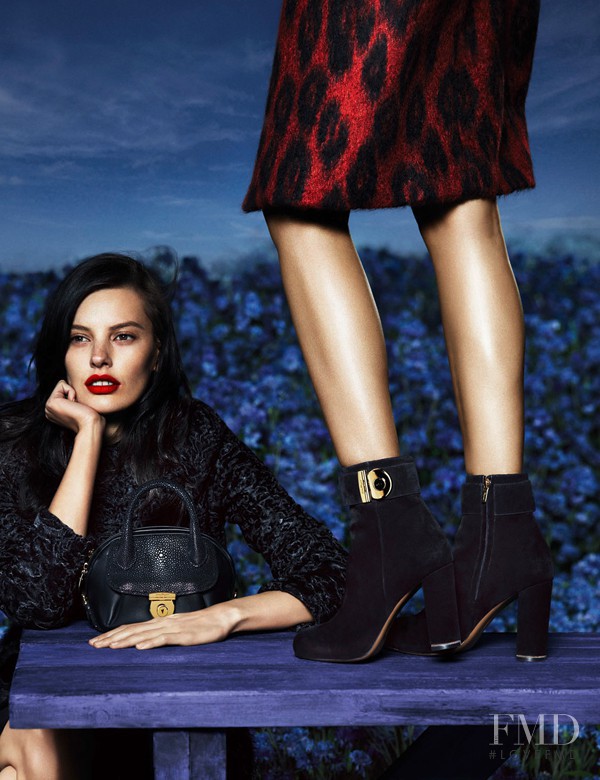 Amanda Murphy featured in  the Salvatore Ferragamo advertisement for Autumn/Winter 2014